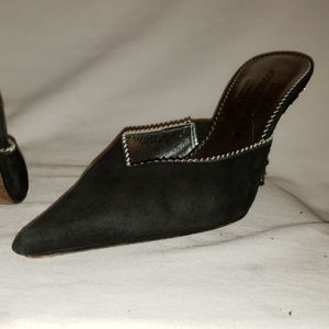 Donald J Pliner Couture Kitten Heels Sz 8M Black